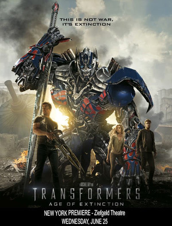 Transformers Age Of Extinction New York Premier Tonight At Ziefgeld Theater Followed By TV Appearcences (1 of 1)